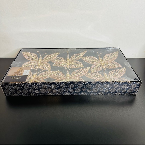RACHEL Rachel Roy Gold- Colored Butterfly Tree Clip Ornaments NEW!4 - 4.5” - Picture 4 of 10